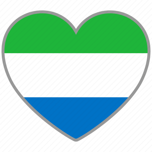 Sierra Leone Flag PNG Isolated Image