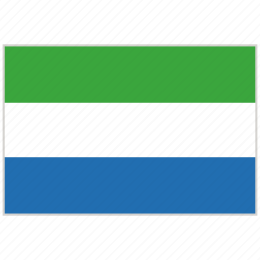 Sierra Leone Flag PNG Isolated Photo
