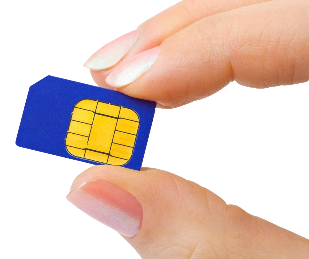 Sim Card Transparent Isolated Background