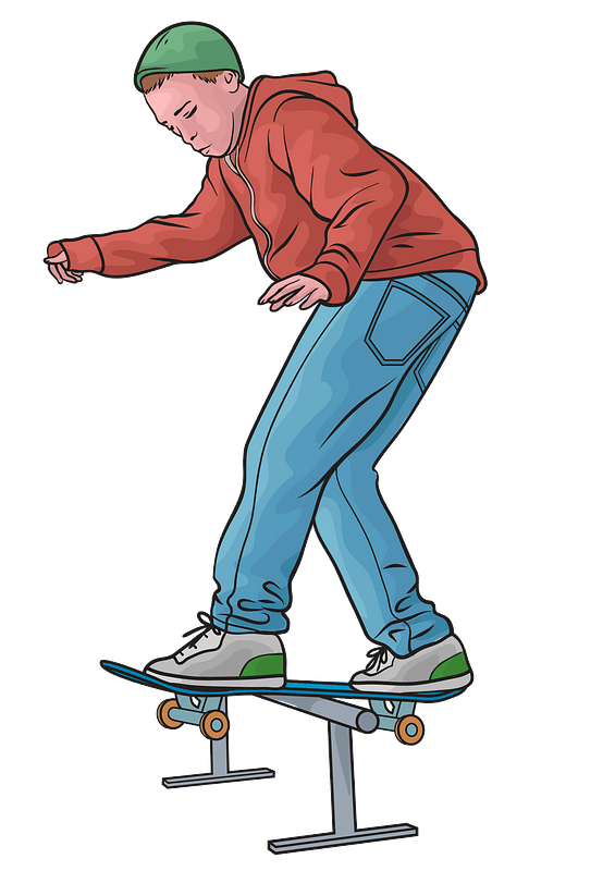 Skater Aesthetics Theme PNG File