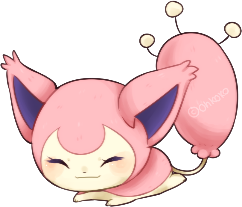 Skitty Pokemon PNG Isolated Picture