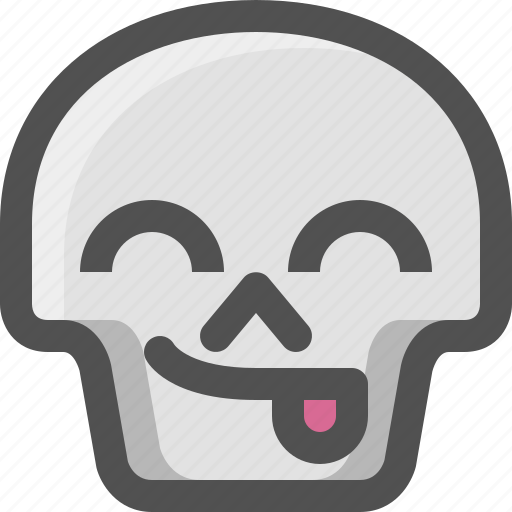 Skull Emoji PNG Clipart