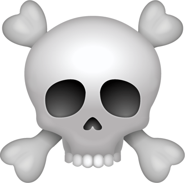 Skull Emoji PNG HD