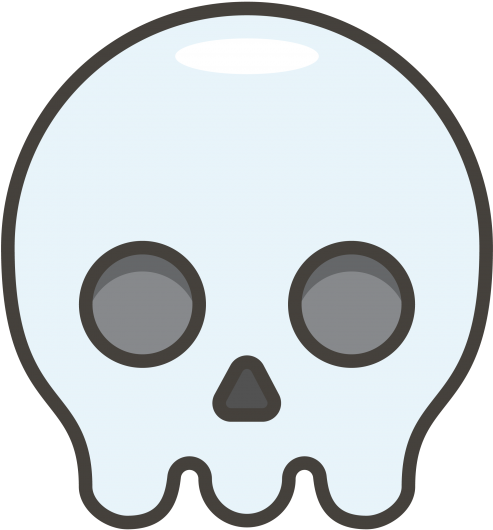 Skull Emoji PNG Isolated File