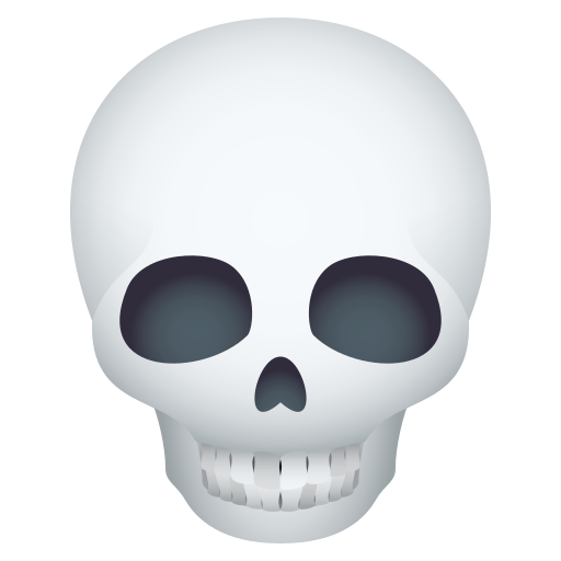 Skull Emoji PNG Isolated Image