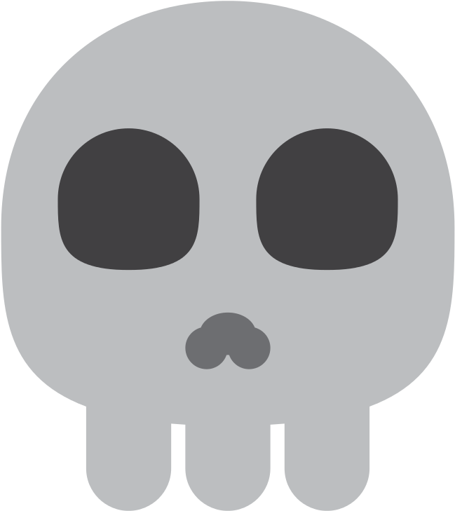 Skull Emoji Transparent PNG