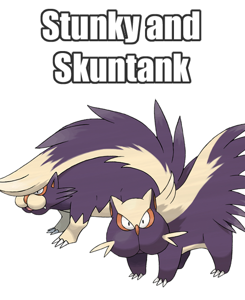 Skuntank Pokemon PNG Isolated Image