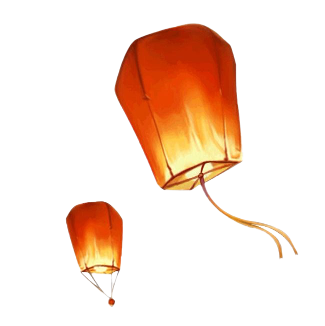 Sky Lantern PNG Isolated Pic