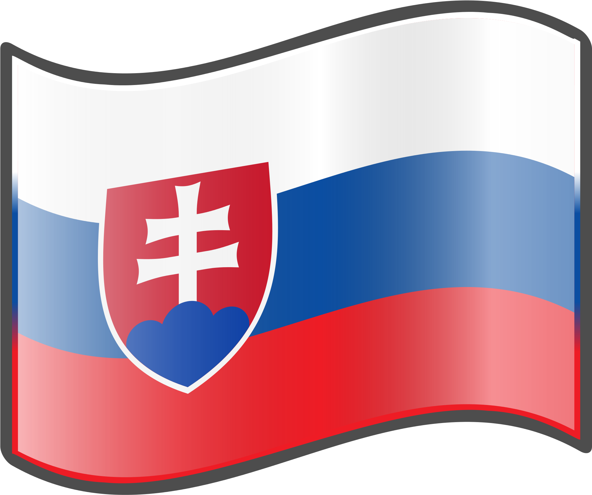 Slovakia Flag PNG Isolated Image