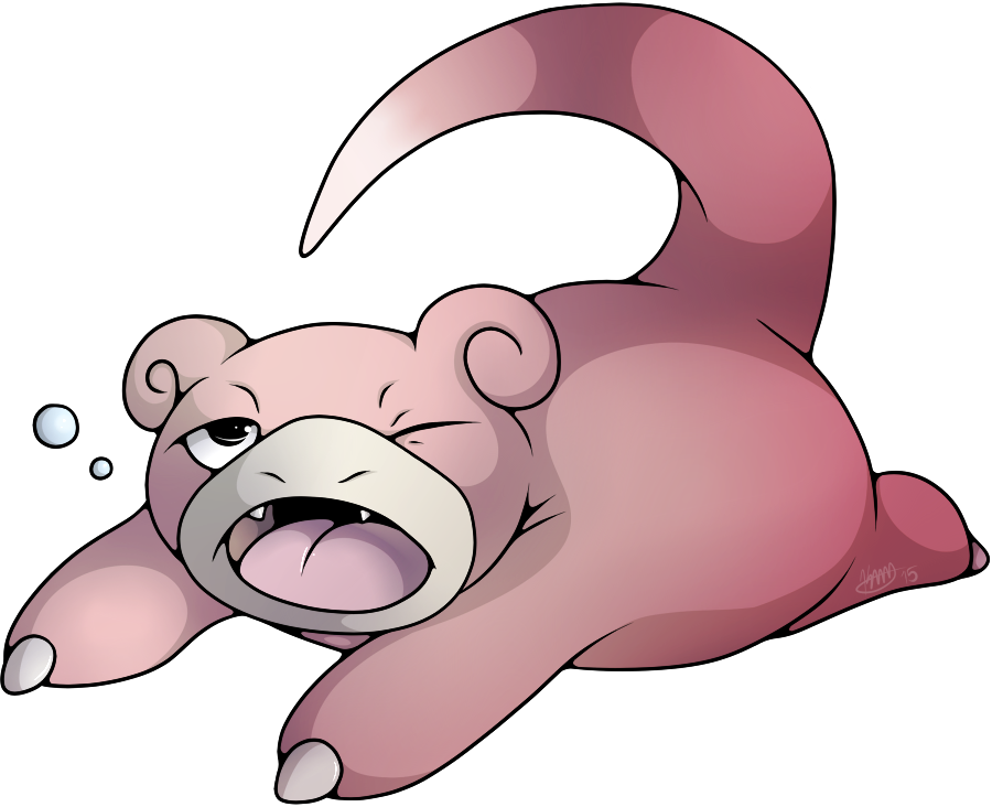 Slowpoke Pokemon PNG Isolated Picture