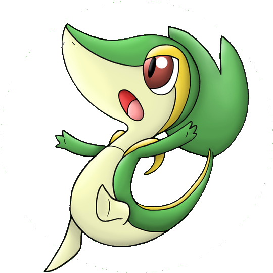 Snivy Pokemon Background Isolated PNG