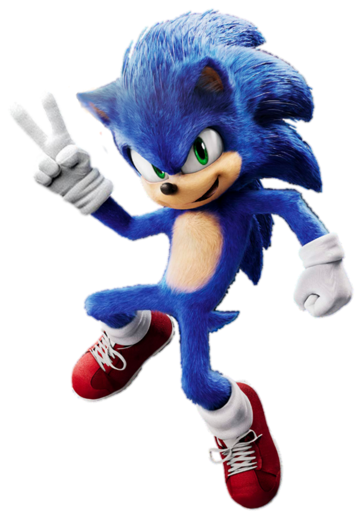 Sonic The Hedgehog Movie 2020 PNG Isolated File