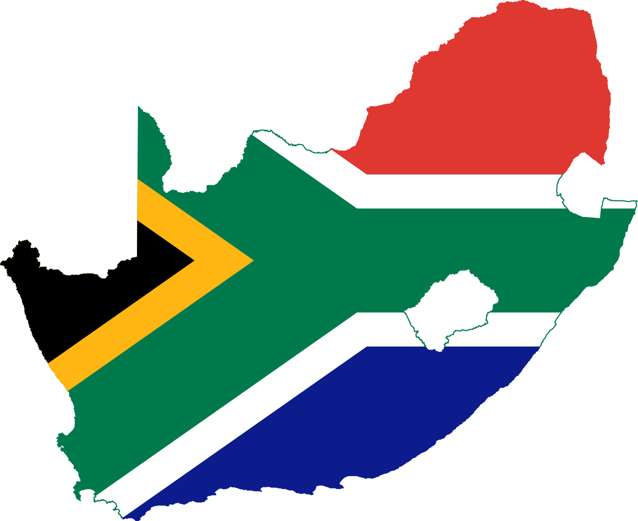 South Africa Flag PNG File