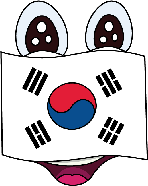 South Korea Flag PNG Isolated Image