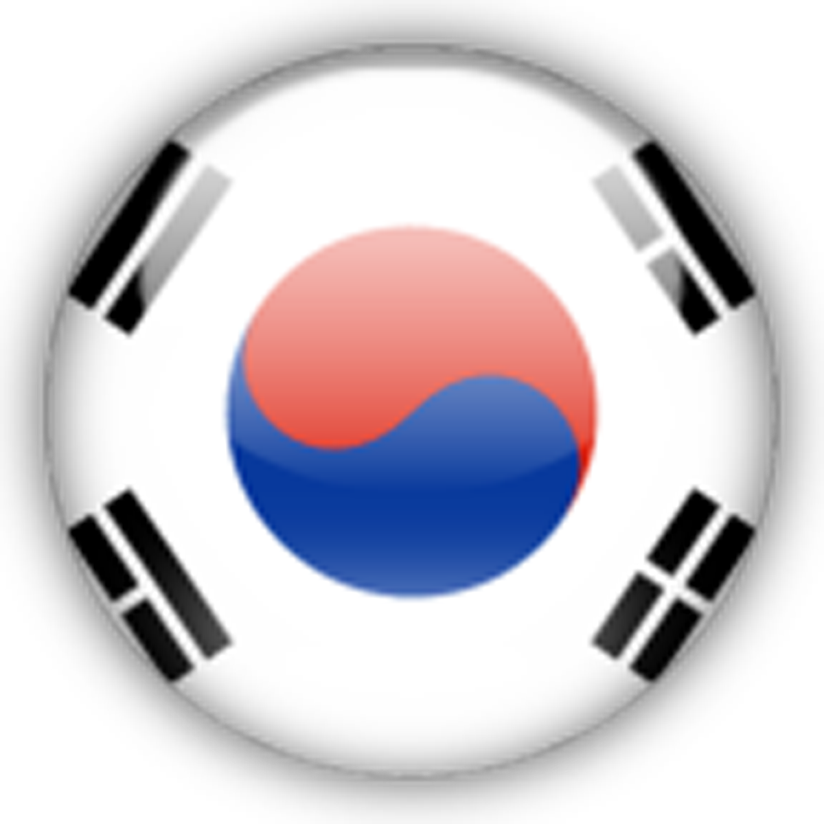 South Korea Flag PNG Isolated Pic