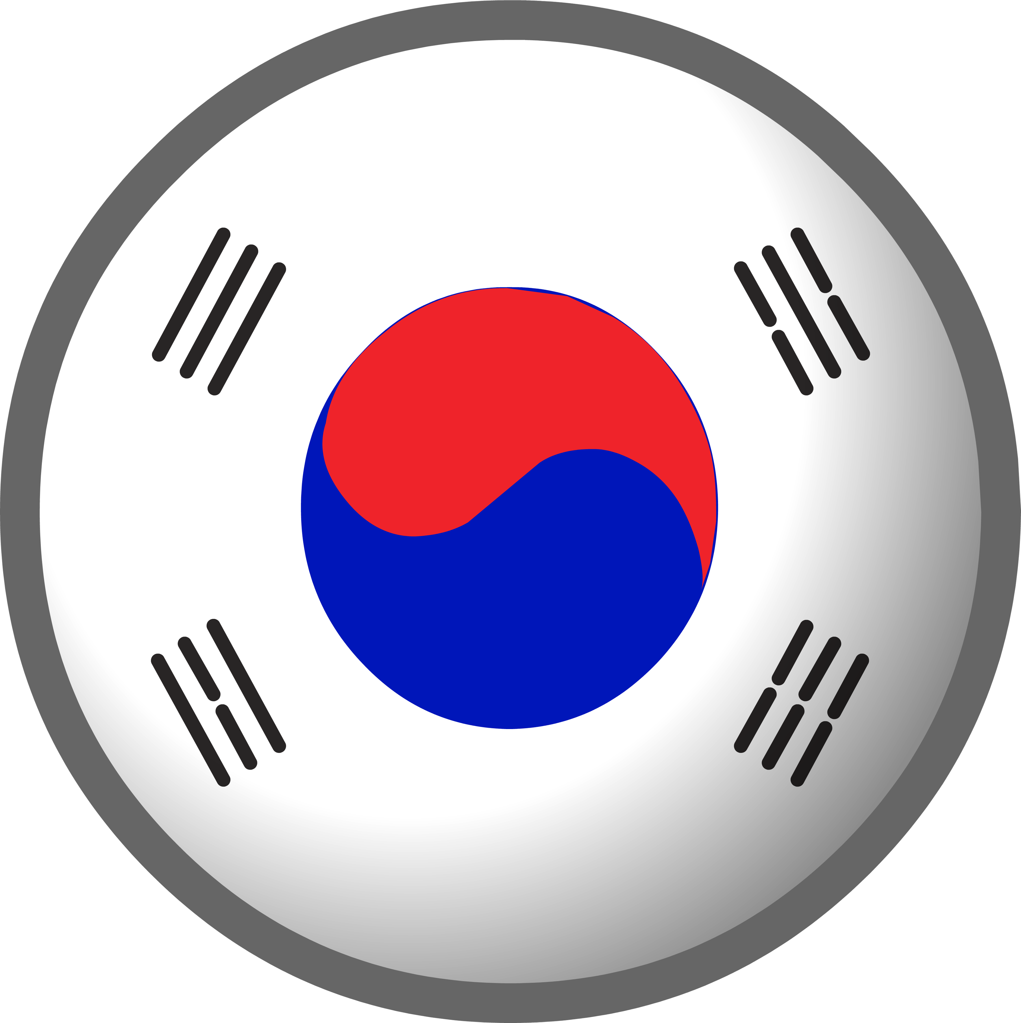 South Korea Flag Transparent PNG