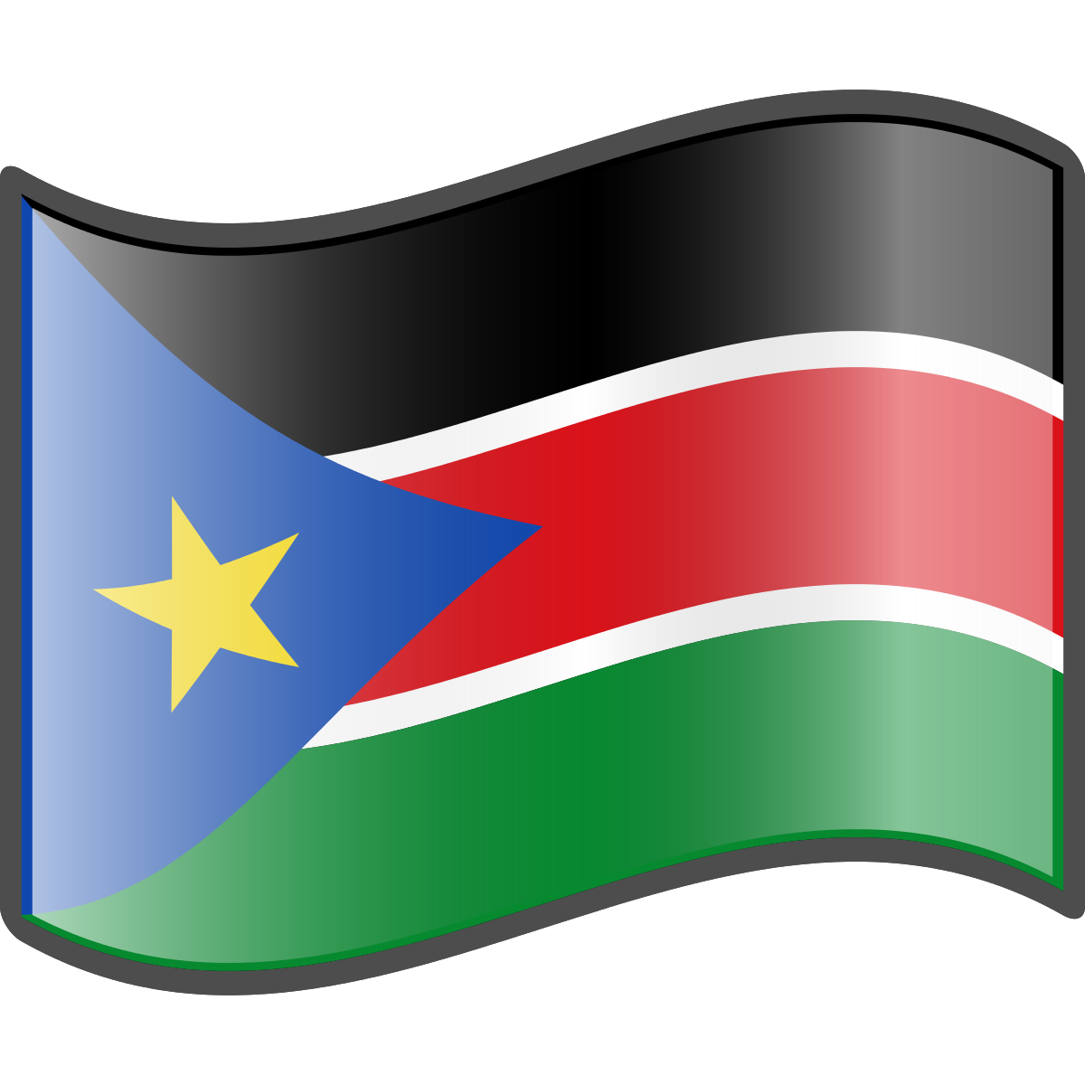 South Sudan Flag PNG Pic
