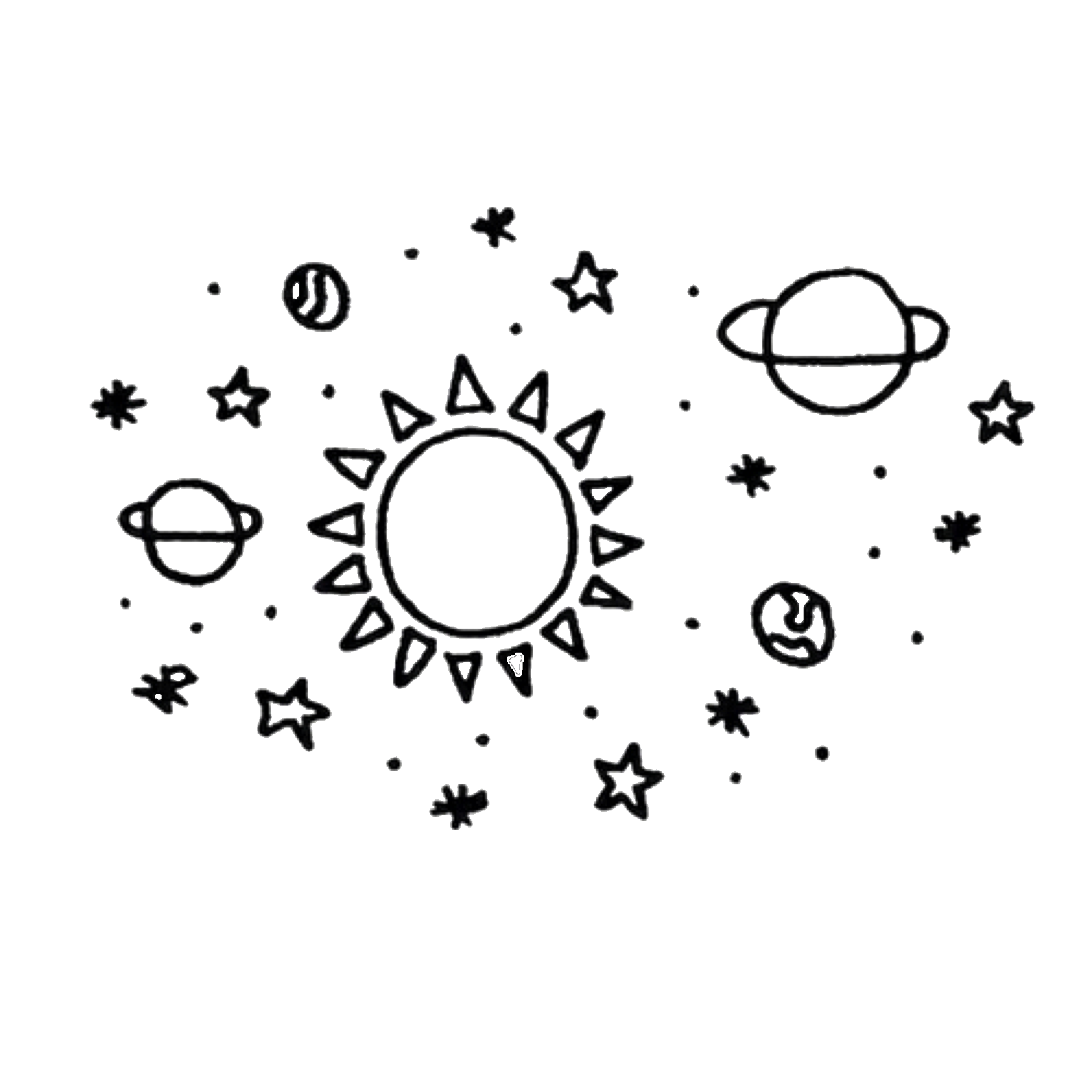 Space Aesthetic Theme PNG Picture