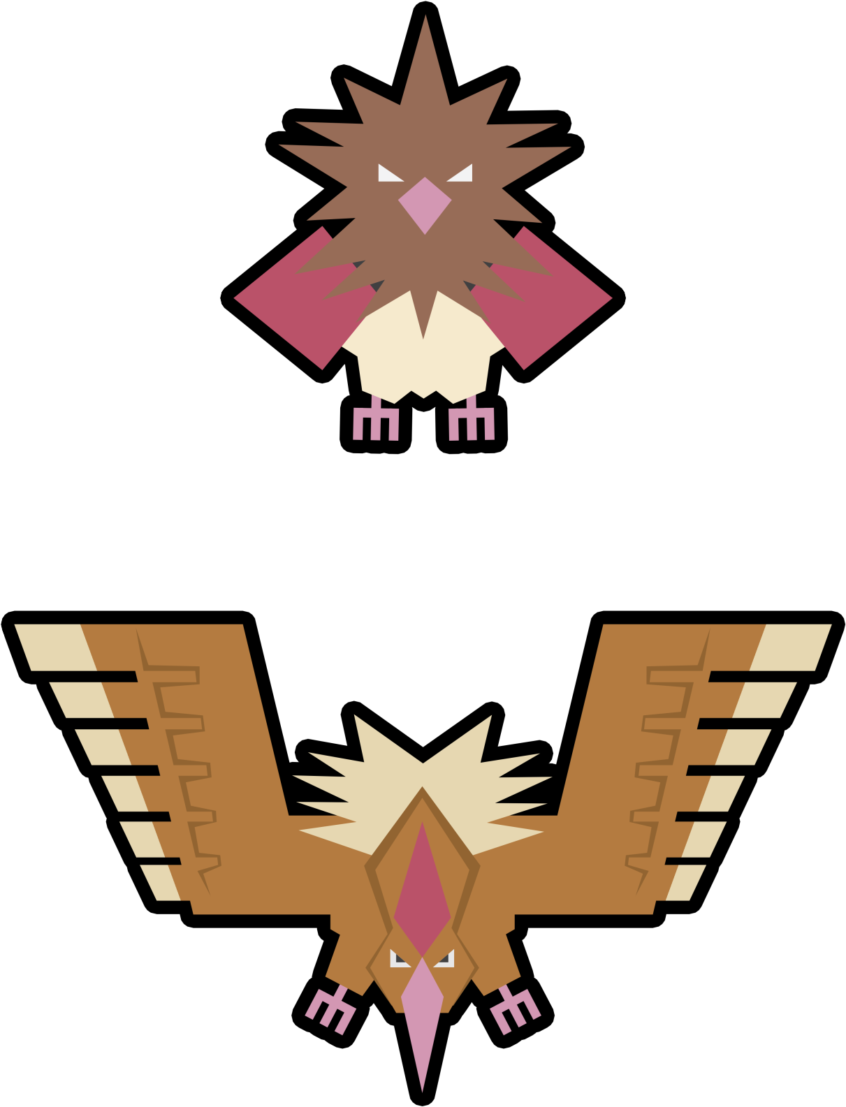 Spearow Pokemon PNG Isolated Clipart
