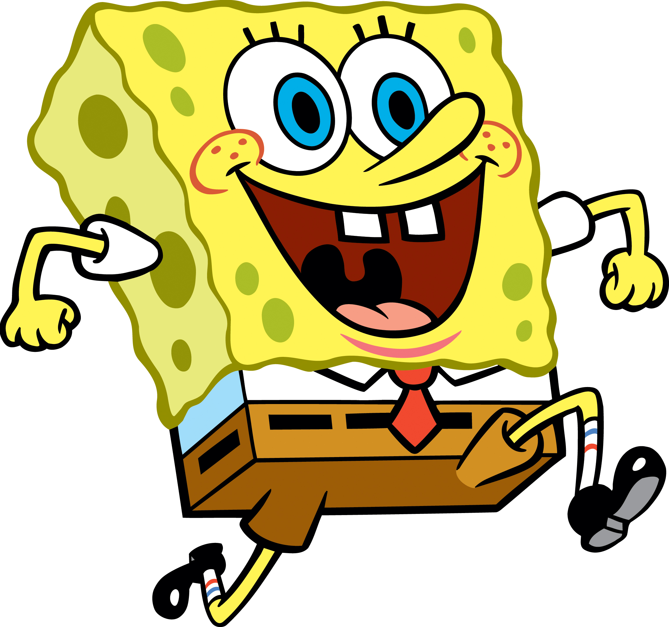Spongebob Running PNG Pic