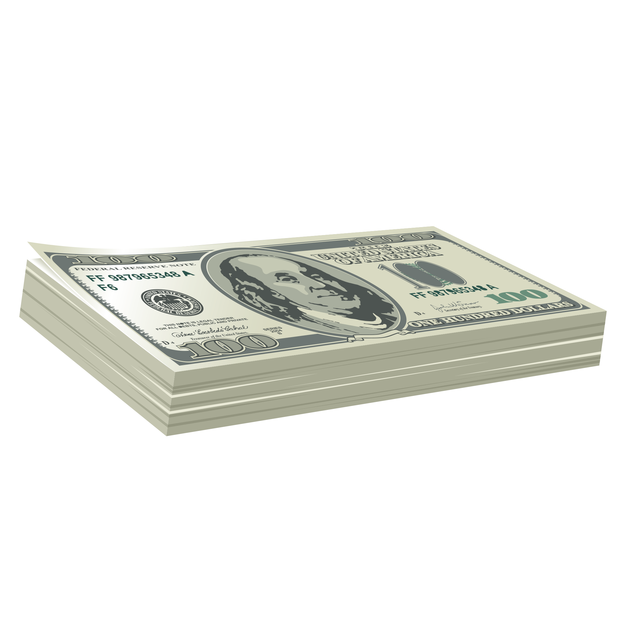 Stack Of Money PNG Isolated HD