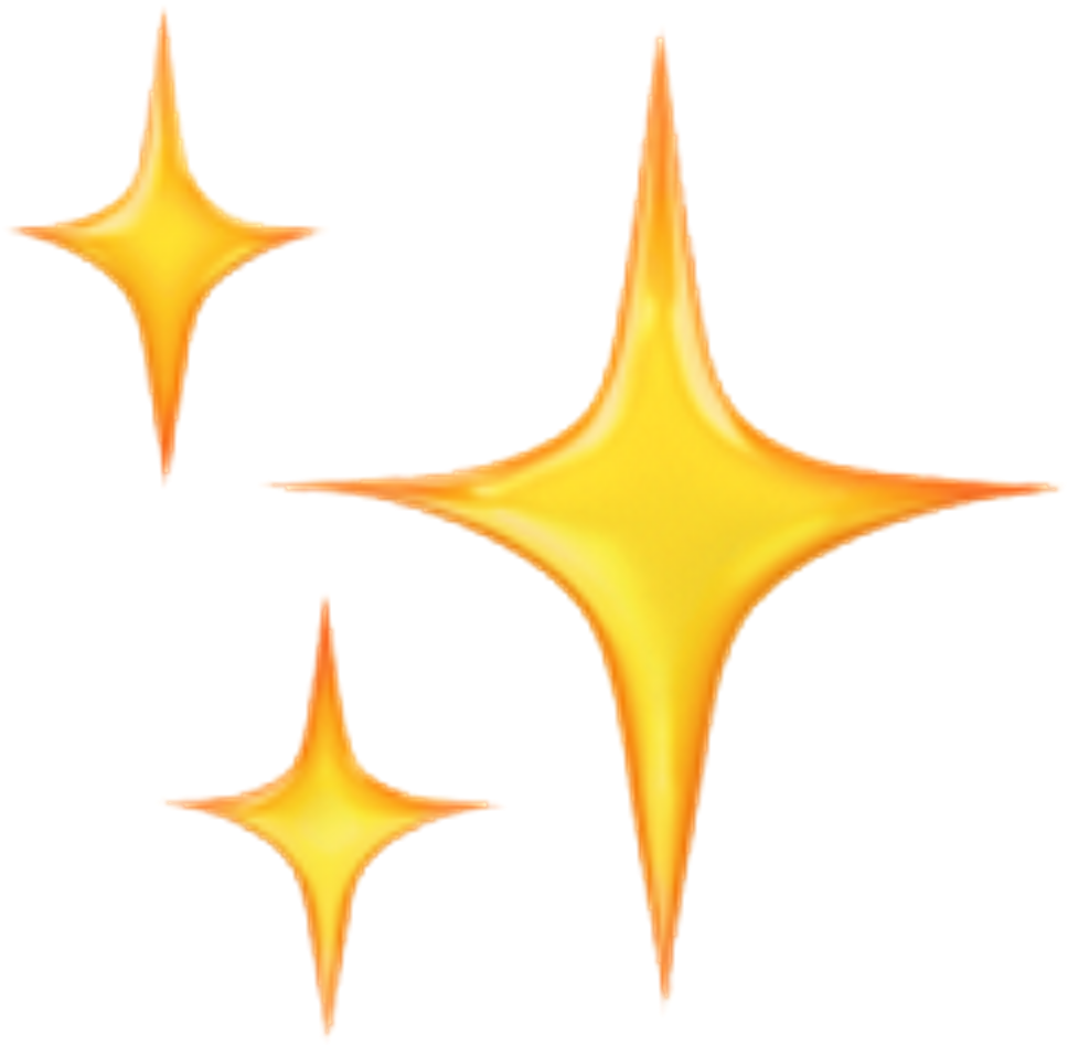 Star Emojis PNG Isolated Image