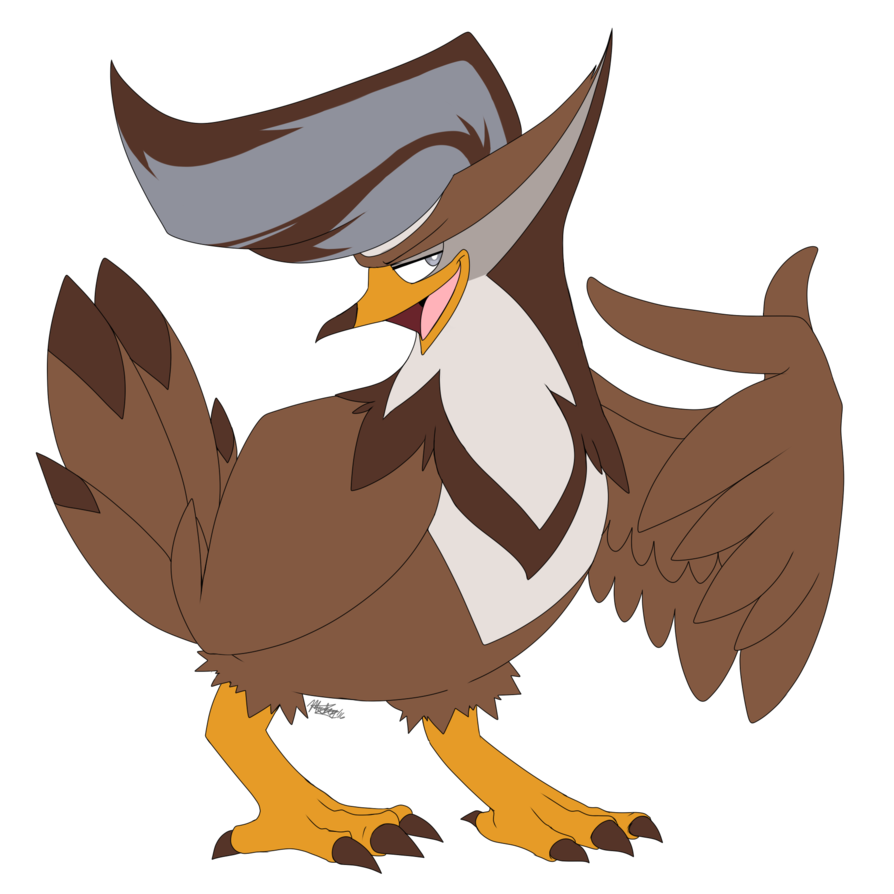 Staraptor Pokemon PNG Isolated Clipart