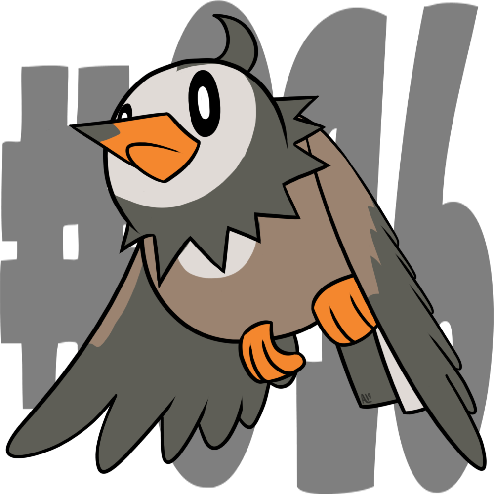 Starly Pokemon PNG HD Isolated
