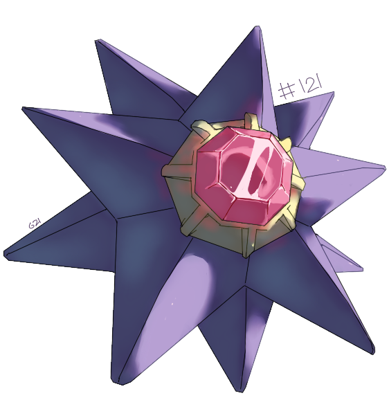 Starmie Pokemon PNG Isolated Image