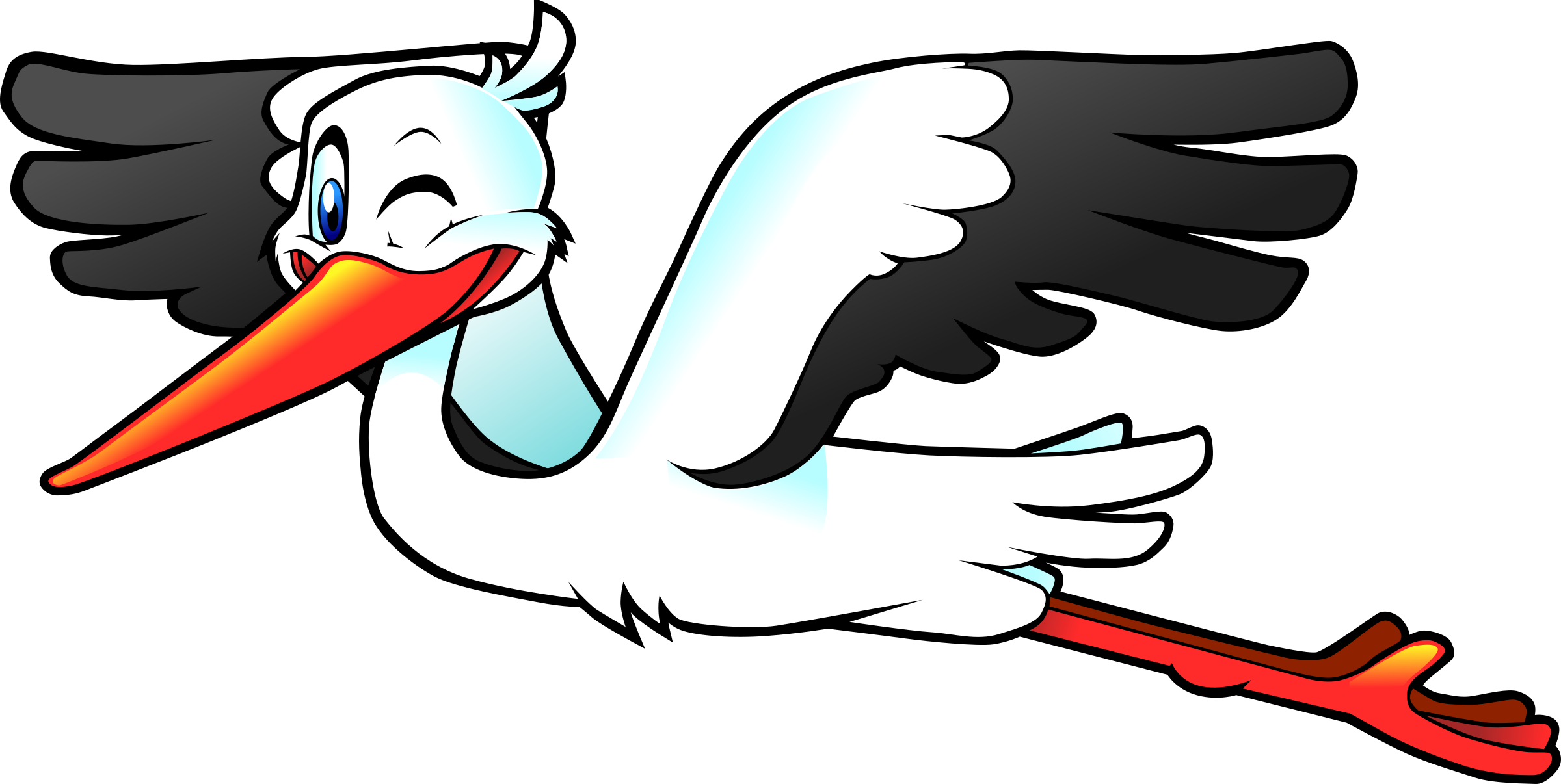 Stork PNG HD Isolated