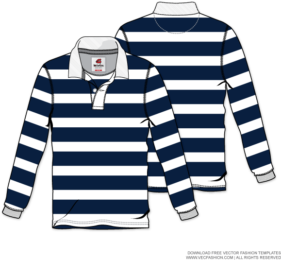 Striped T-Shirt PNG File