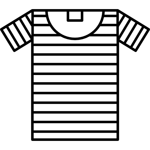 Striped T-Shirt PNG Isolated Pic