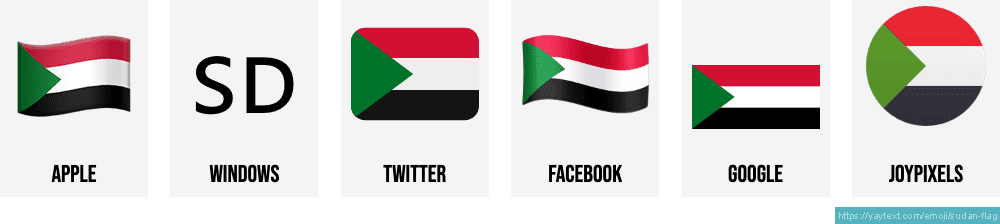 Sudan Flag PNG Clipart