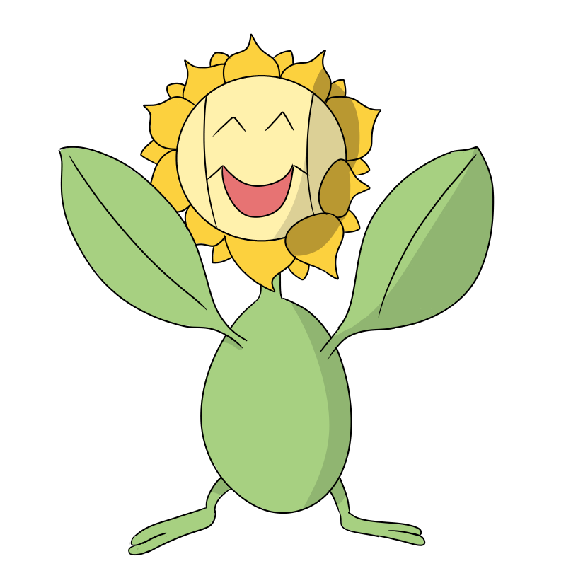 Sunflora Pokemon PNG HD Isolated