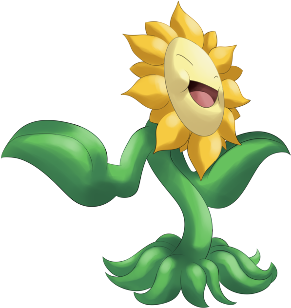 Sunflora Pokemon PNG Isolated Picture