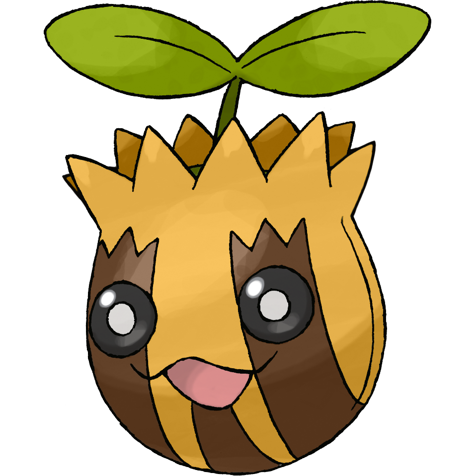 Sunkern Pokemon PNG Isolated HD
