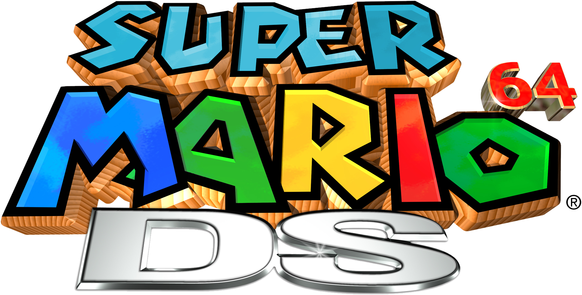Super Mario 64 Logo Download PNG Isolated Image
