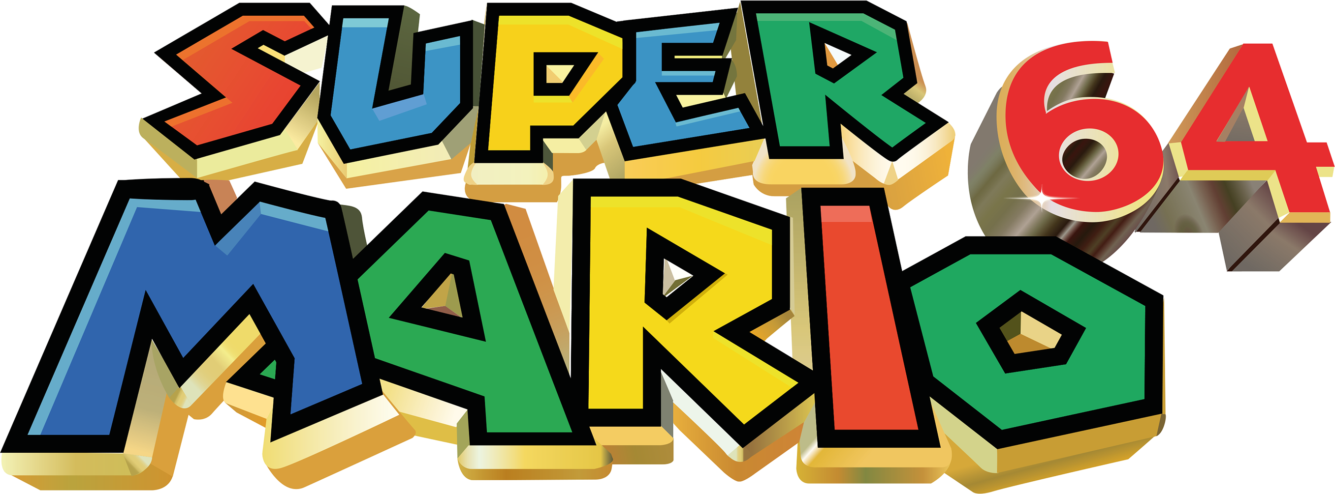 Super Mario 64 Logo PNG Isolated File