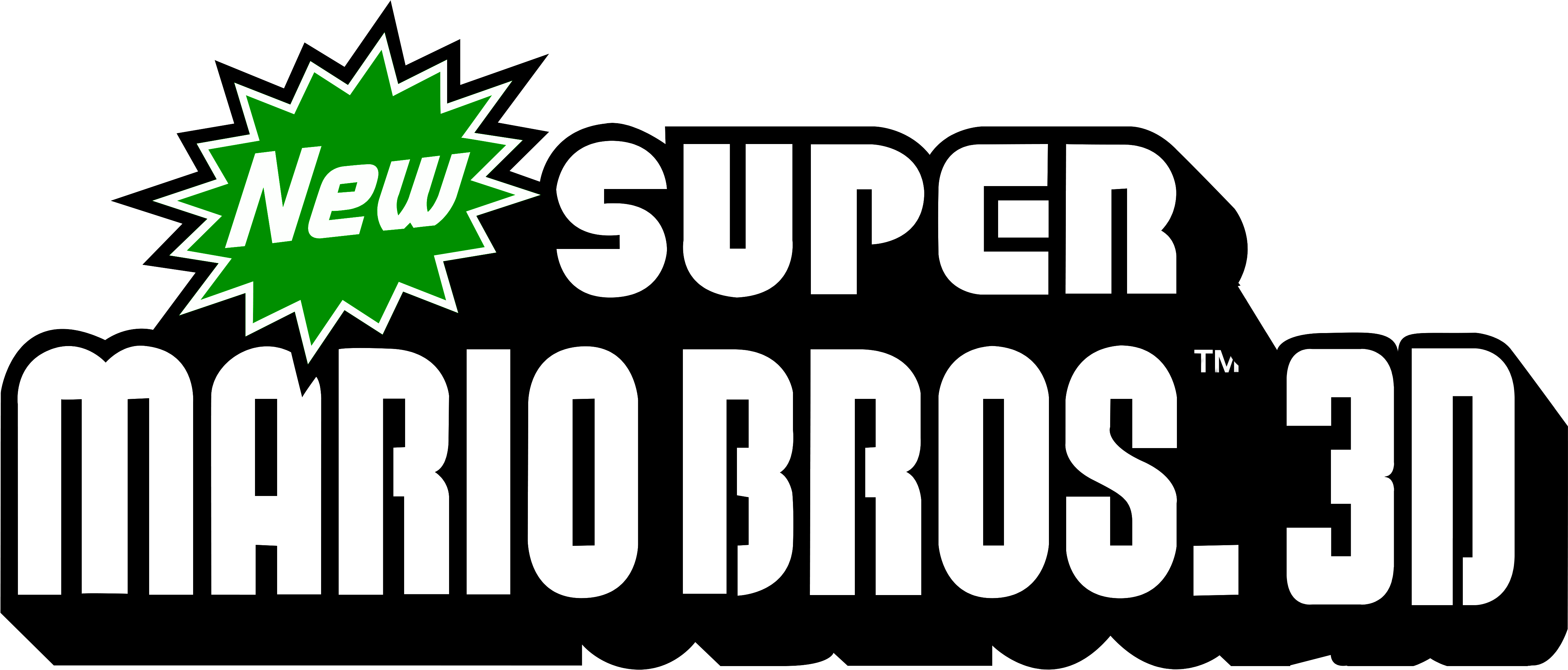 Super Mario Bros. Logo Transparent PNG