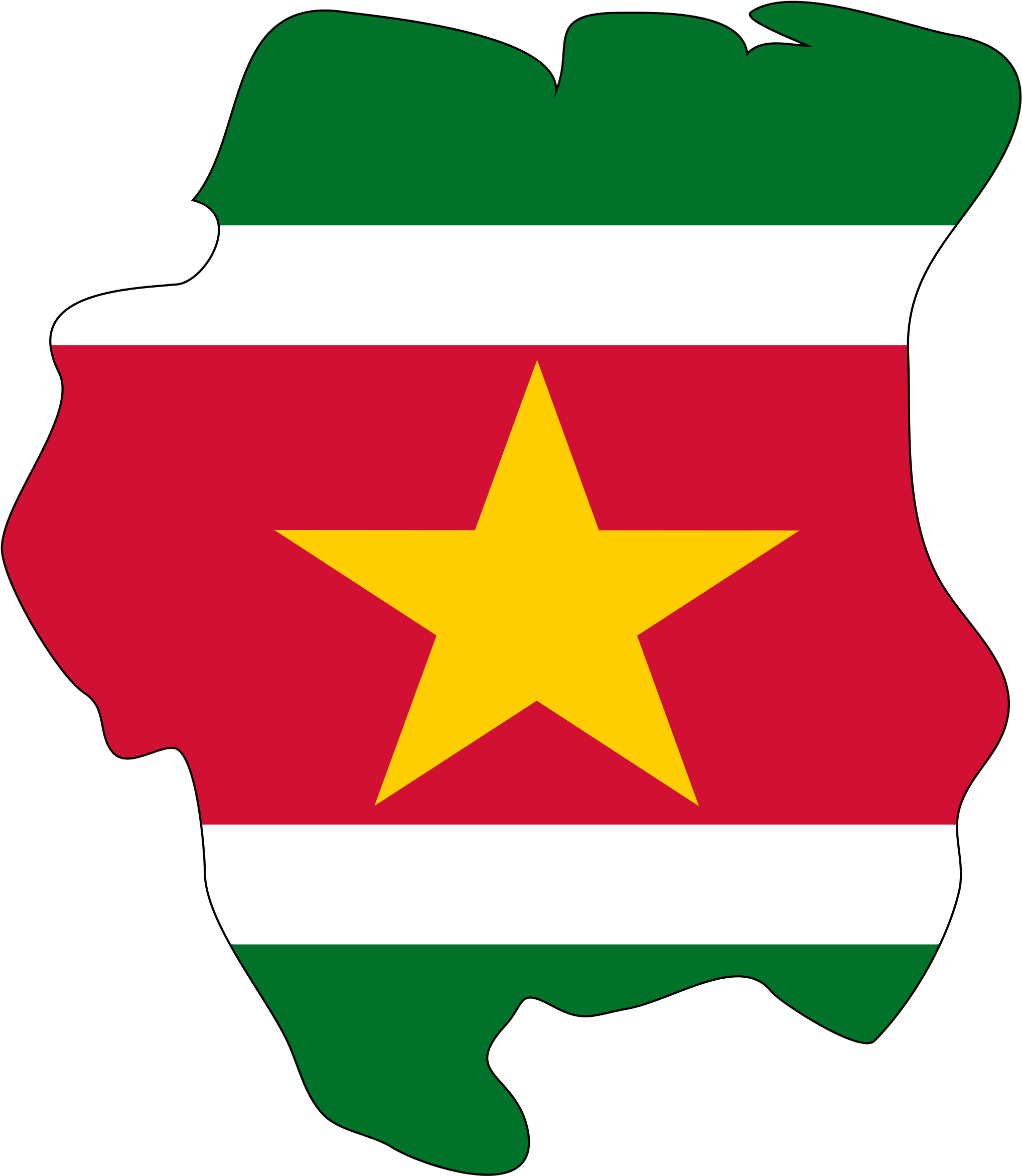 Suriname Flag PNG Transparent