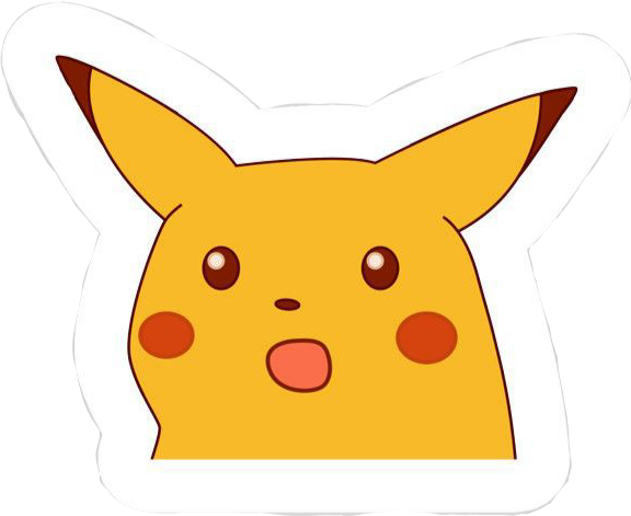 Surprised Pikachu PNG Image