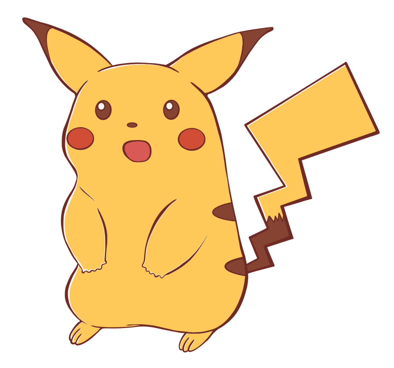 Surprised Pikachu PNG Isolated Pic
