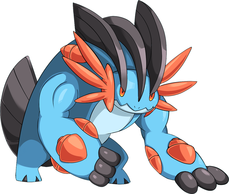 Swampert Pokemon PNG Isolated Clipart