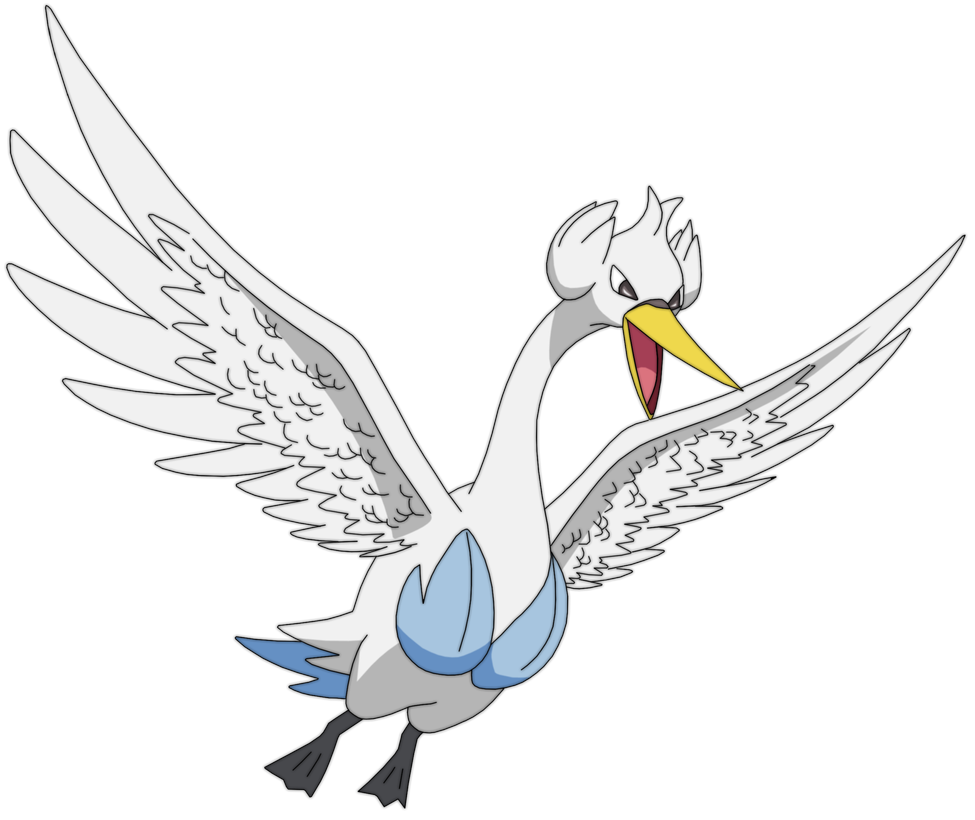 Swanna Pokemon PNG Isolated Picture