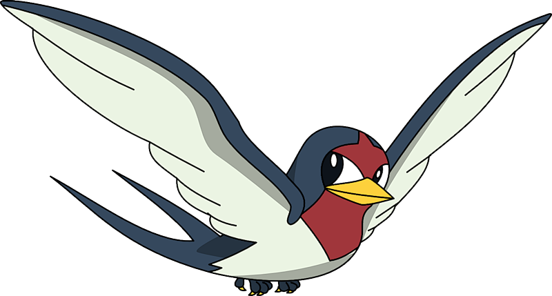 Swellow Pokemon PNG Isolated Transparent