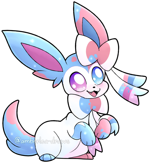 Sylveon Pokemon PNG Isolated Image