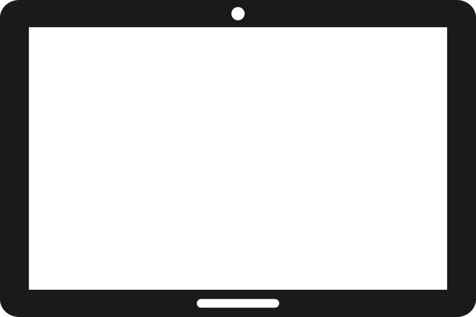 Tablet Computer PNG Isolated HD