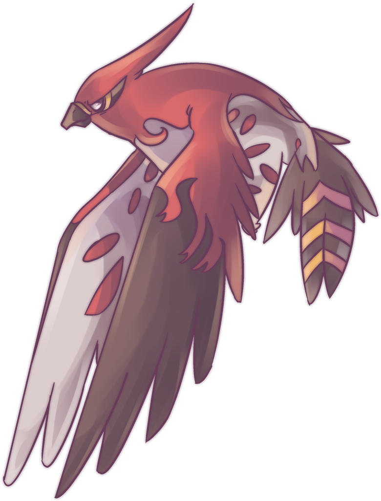 Talonflame Pokemon PNG Isolated Clipart