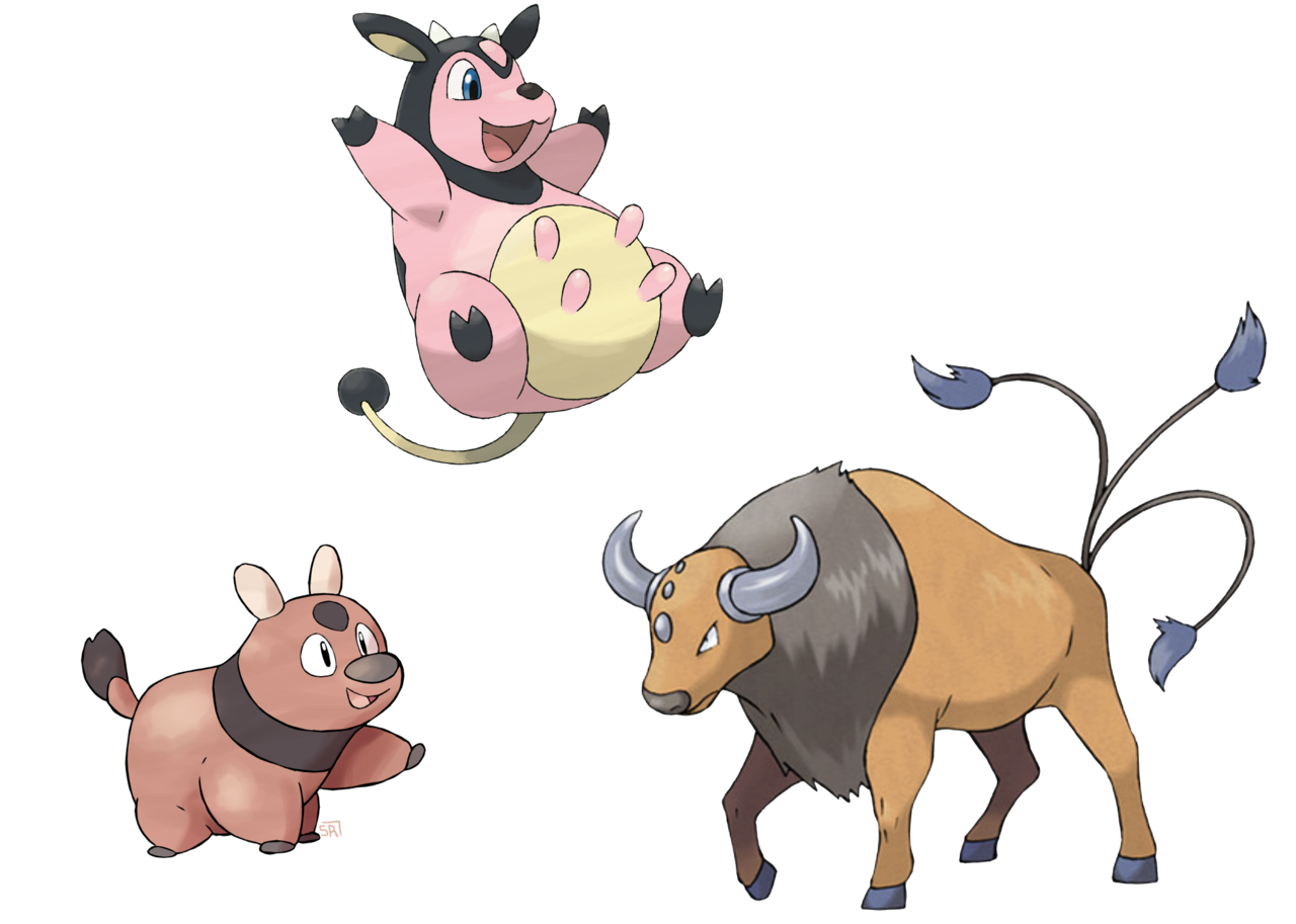 Tauros Pokemon PNG Isolated File