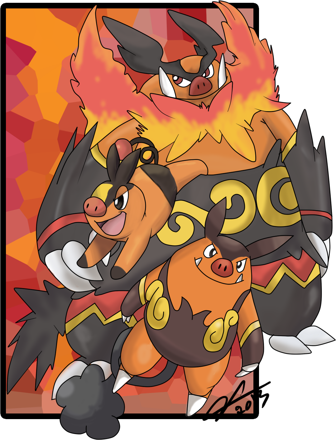 Tepig Pokemon PNG Isolated Picture